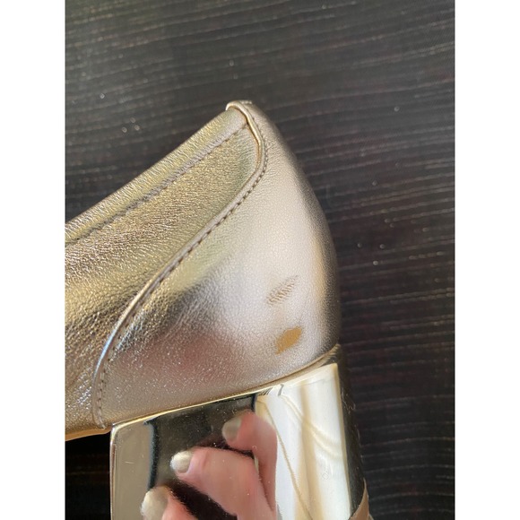 ALDO Ballet-style Block Heel Kerari Pump in Metallic Silver, size 7 - Picture 9 of 12